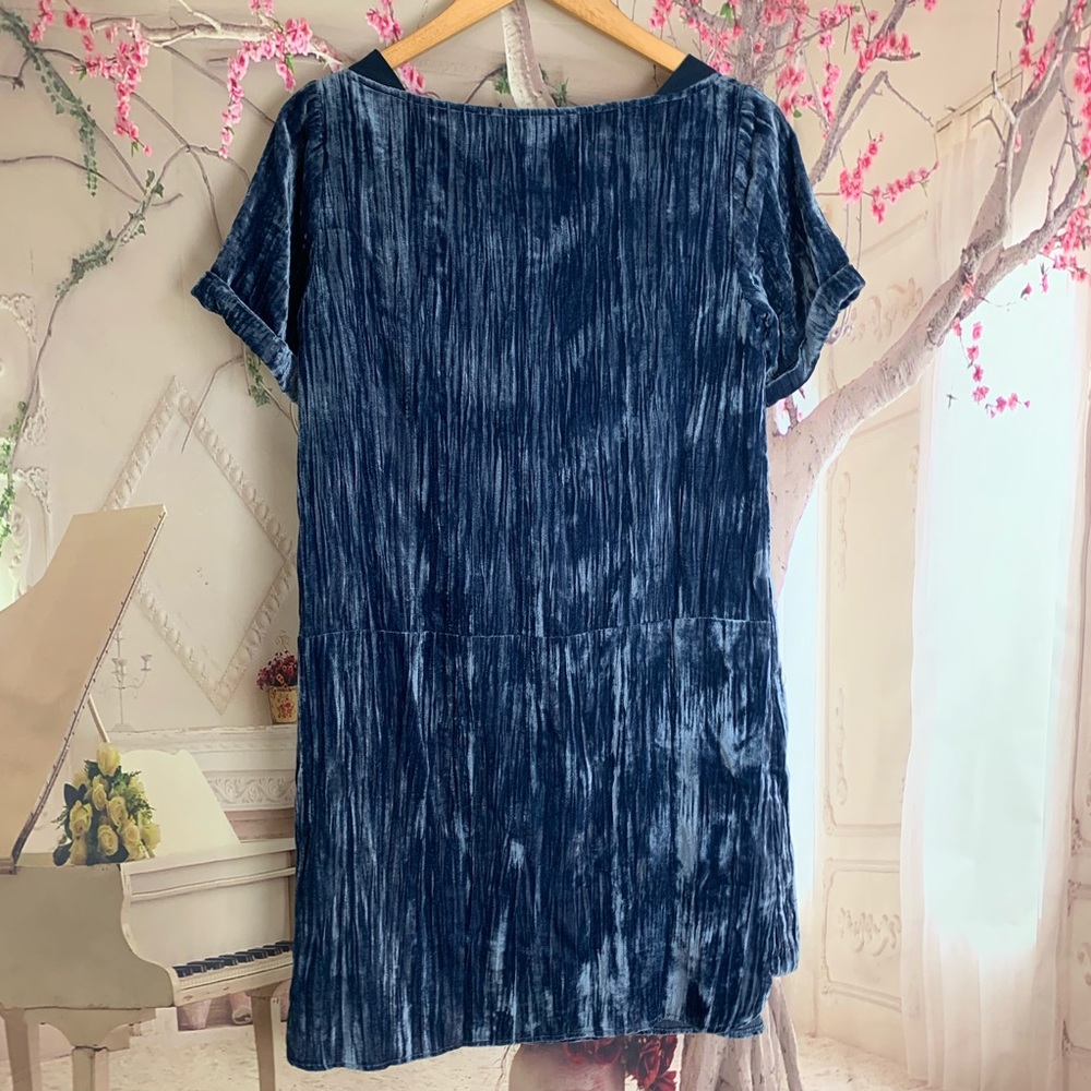 SOLD Anthropologie Floreat Crushed Velvet Dress - Picture 6 of 8